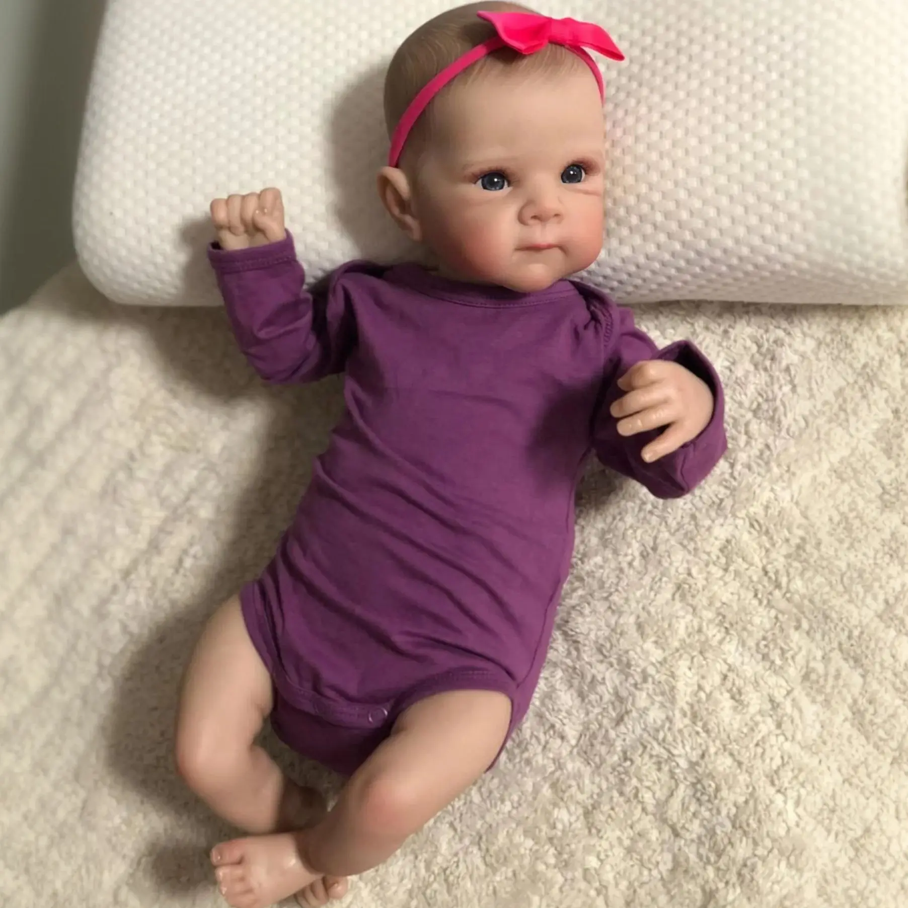 Cloth Body 48 CM Reborn Baby Doll Toy For Girl Lifelike 3D Skin Doll with Blood Vessel Collectable Humanoid Doll Birthday Gift
Cloth Body 48 CM Reborn Baby Doll Toy For Girl Lifelike 3D Skin Doll with Blood Vessel Collectable Humanoid Doll Birthday Gift