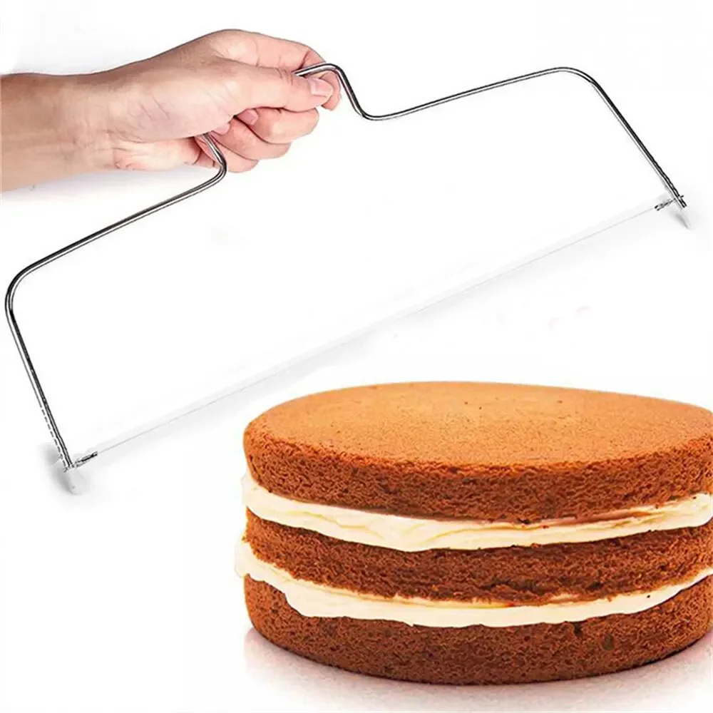 Double Wire Adjustable Cakes Cutter Stainless Steel Cupcakes Levelers Fondant Leveling Layer Slicer Baking Decorating Tool
Double Wire Adjustable Cakes Cutter Stainless Steel Cupcakes Levelers Fondant Leveling Layer Slicer Baking Decorating Tool