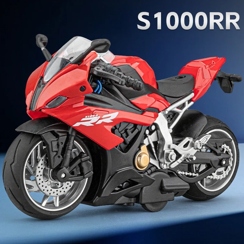 1:14 S1000RR Motorcycle Model Toy Alloy Diecast Shock Absorption Miniature Racing Motor Models for Kids Gifts
1:14 S1000RR Motorcycle Model Toy Alloy Diecast Shock Absorption Miniature Racing Motor Models for Kids Gifts