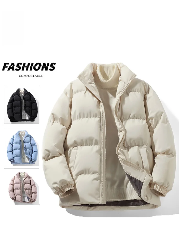 Men's down Cotton Jacket Thick Warm Winter Coat Oversize Cold Proof Bread Style Outerwear Zipper Closure Casual Youth Fashion
Men's down Cotton Jacket Thick Warm Winter Coat Oversize Cold Proof Bread Style Outerwear Zipper Closure Casual Youth Fashion