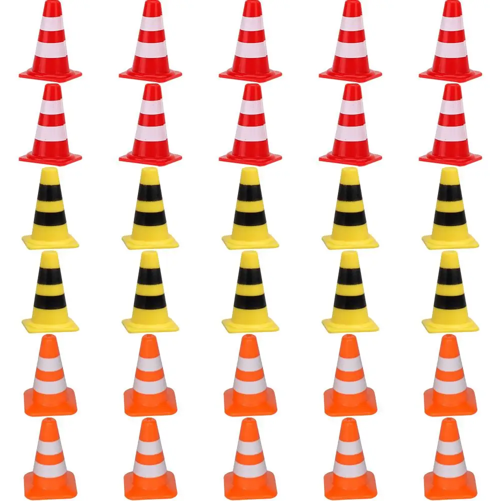 30 Pcs Traffic Mini Traffic Cones Signs Roadblock Props Educational Toys Plastic Safe Durable Kids Cognitive Toy
30 Pcs Traffic Mini Traffic Cones Signs Roadblock Props Educational Toys Plastic Safe Durable Kids Cognitive Toy