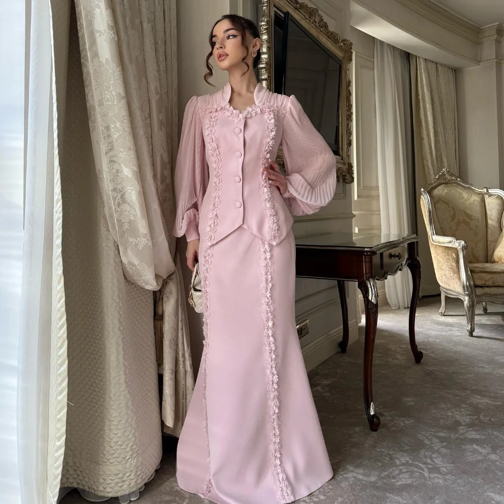 Customized Formal Matching Jersey Button Flower Pearl Mermaid High Collar Long Dresses Bespoke Occasion Dresses Sizes Available
Customized Formal Matching Jersey Button Flower Pearl Mermaid High Collar Long Dresses Bespoke Occasion Dresses Sizes Available