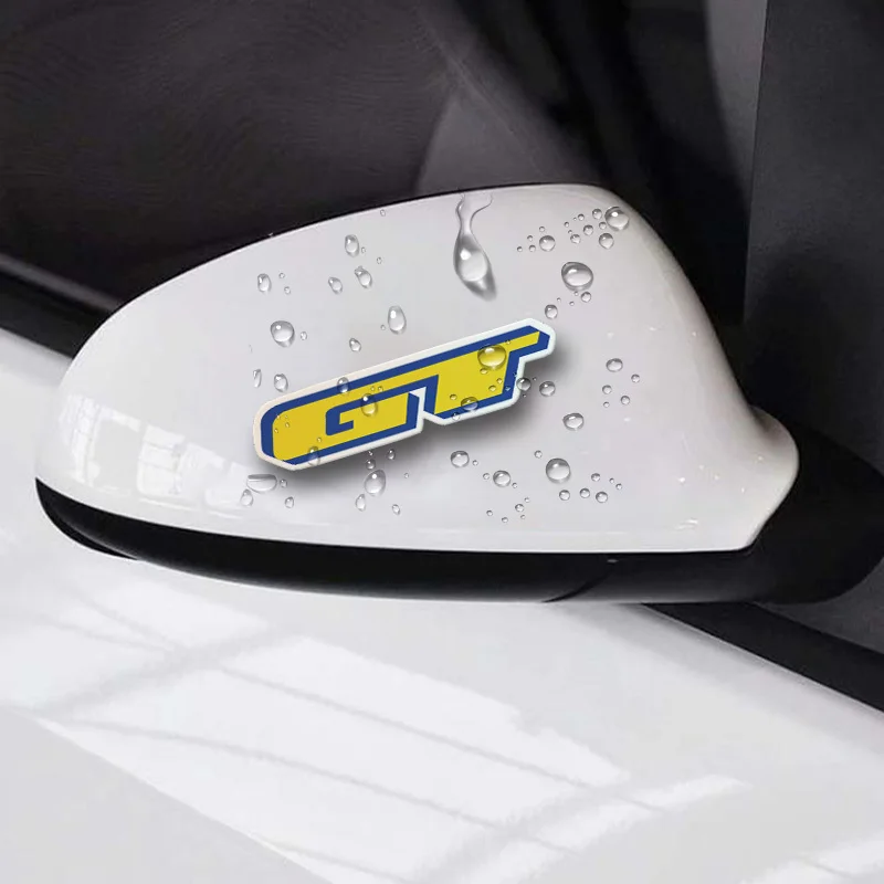 Набор из 4 водонепроницаемых виниловых наклеек в гоночном стиле GT (желто-синие) для декора автомобиля, зеркал, кузова, шлема
Набор из 4 водонепроницаемых виниловых наклеек в гоночном стиле GT (желто-синие) для декора автомобиля, зеркал, кузова, шлема
