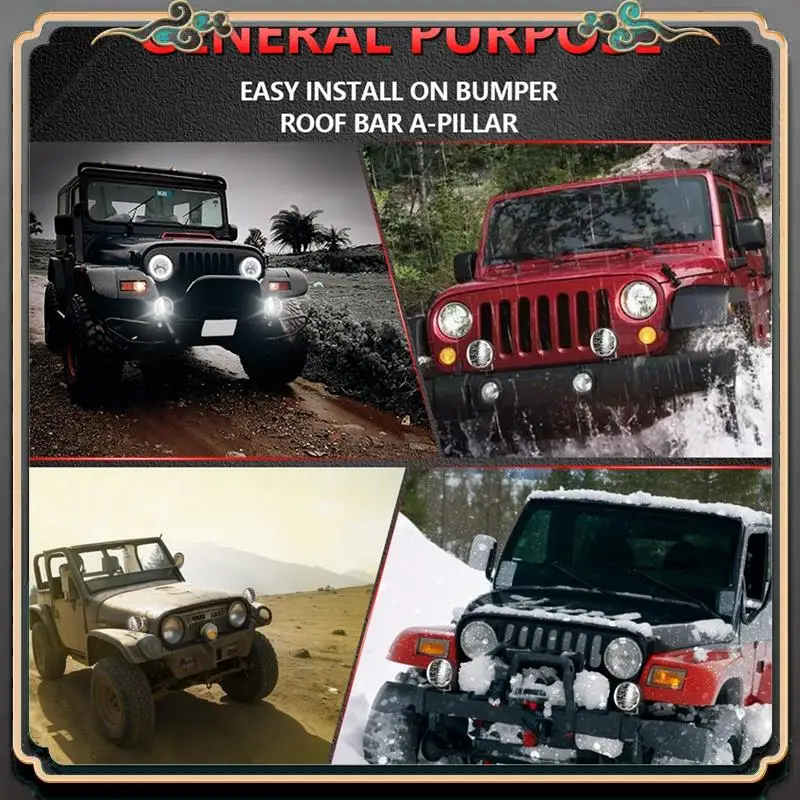 Round LED Offroad Lights Pod Fog Lights, 4.5 Inch Off-Road Lighting Driving Work Light For Trucks Tractor ATV UTV Boats
Round LED Offroad Lights Pod Fog Lights, 4.5 Inch Off-Road Lighting Driving Work Light For Trucks Tractor ATV UTV Boats