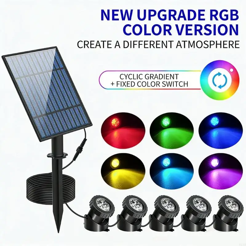 Solar Pool Lighting 2 Pack Color Changing Waterproof IP68 Water Resistant With Auto On Off For Outdoor Water Installations 4XBB
Solar Pool Lighting 2 Pack Color Changing Waterproof IP68 Water Resistant With Auto On Off For Outdoor Water Installations 4XBB