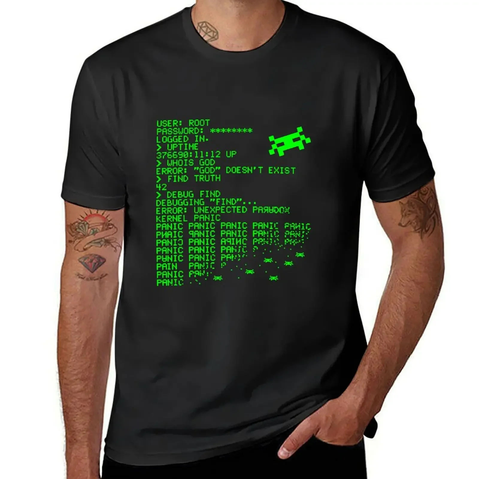 Kernel Panic! - green T-Shirt vintage t shirts quick drying tees vintage clothes t shirt for men
Kernel Panic! - green T-Shirt vintage t shirts quick drying tees vintage clothes t shirt for men