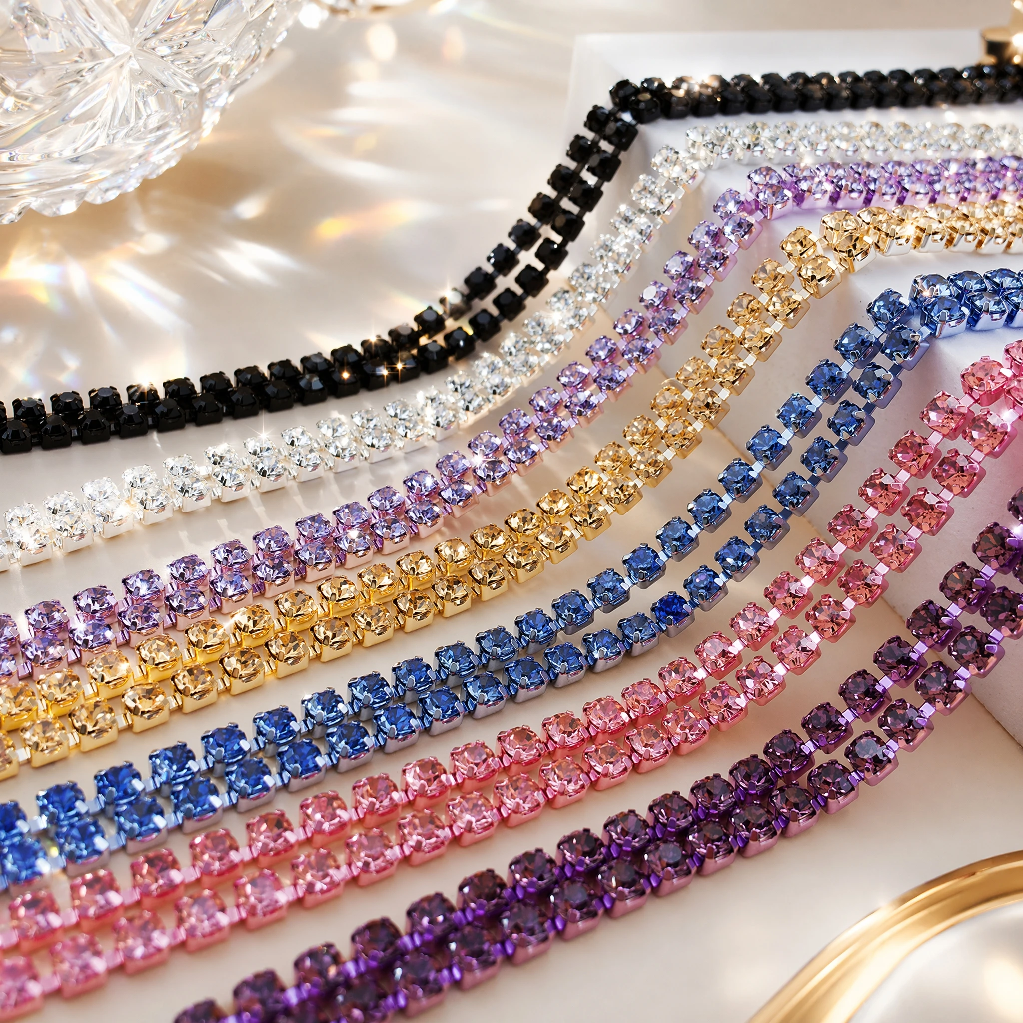 10Yards Colorful Rhinestone Cup Chain Crystal Claw Chain Trim Sew On Strass Banding DIY Phone Case Craft Decor
10Yards Colorful Rhinestone Cup Chain Crystal Claw Chain Trim Sew On Strass Banding DIY Phone Case Craft Decor