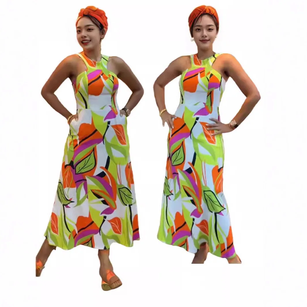 Spring Summer Printed Sleeveless Dress Dresses Floral Bohemian Midi Dress Casual Beach Sundress
Spring Summer Printed Sleeveless Dress Dresses Floral Bohemian Midi Dress Casual Beach Sundress