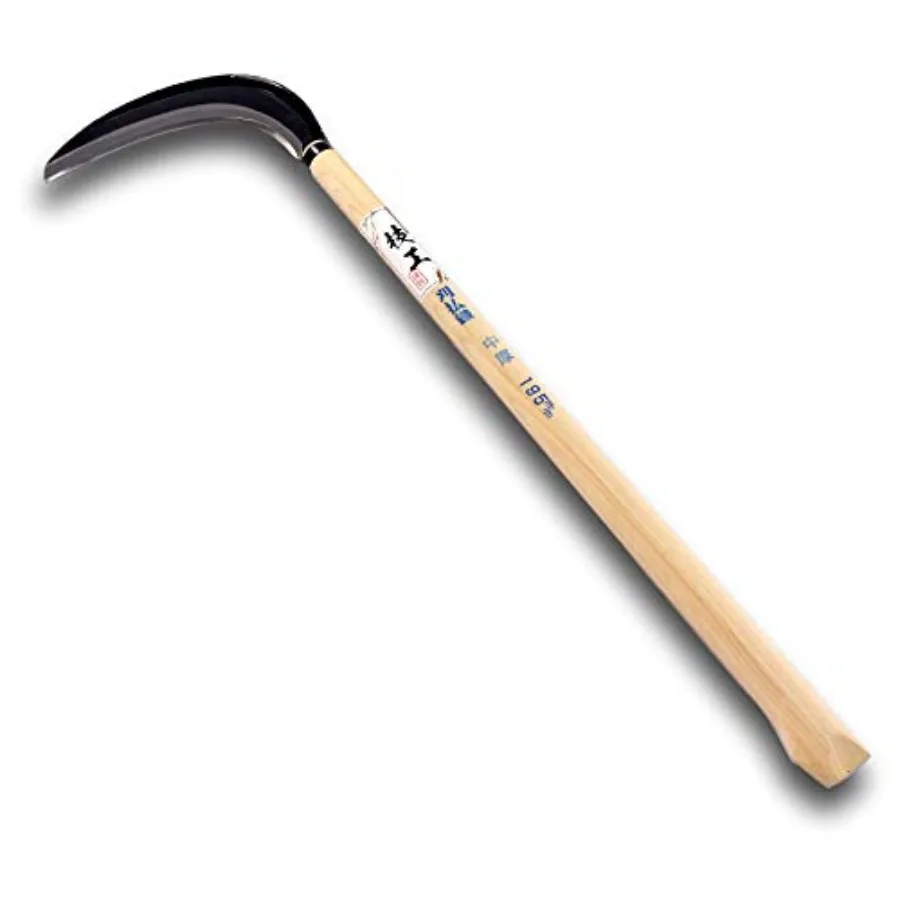 KAKURI Japanese Weeding Sickle Long Handle Medium Length 25" Grass Sickle Handheld Weeding Tool Razor Sharp Japanese Carbon Ste
KAKURI Japanese Weeding Sickle Long Handle Medium Length 25" Grass Sickle Handheld Weeding Tool Razor Sharp Japanese Carbon Ste