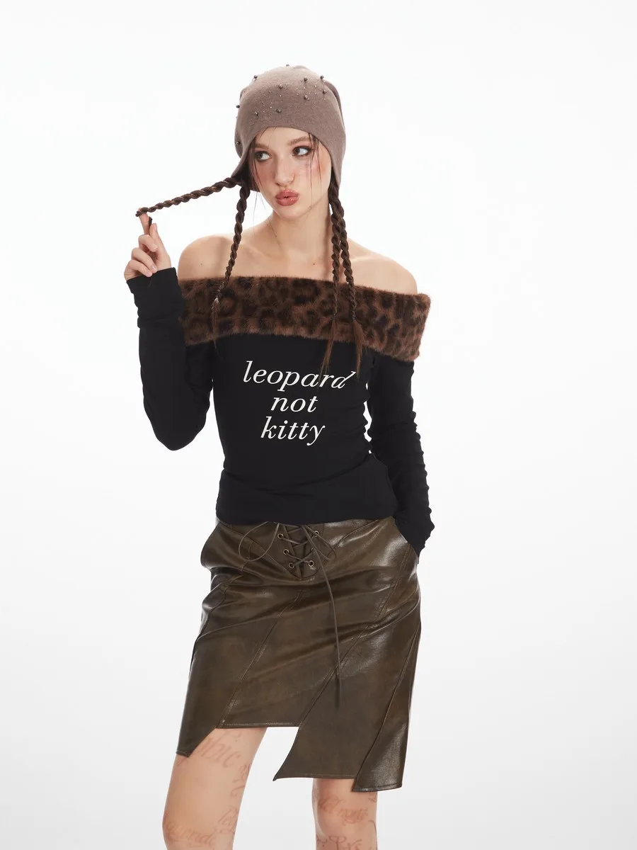 Leopard Detachable Collar Long Sleeve Womens Girl's Fitness Elegant Tops Patchwork Slim Fit Office Winter Autumn Tees T-shirts 
Leopard Detachable Collar Long Sleeve Womens Girl's Fitness Elegant Tops Patchwork Slim Fit Office Winter Autumn Tees T-shirts