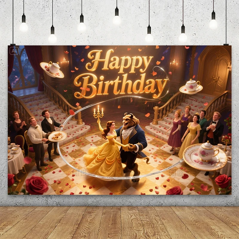 Disney Beauty and Beast Belle Beast Ballroom Backdrop Photography Background Banner Vinyl Party Decor Happy Birthday Custom
Disney Beauty and Beast Belle Beast Ballroom Backdrop Photography Background Banner Vinyl Party Decor Happy Birthday Custom