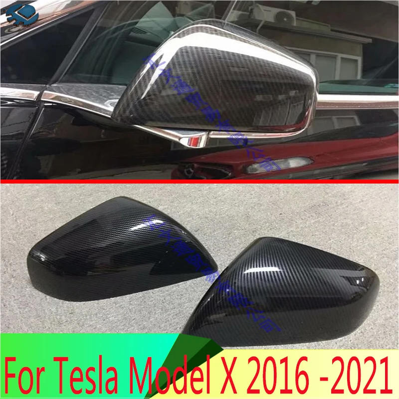 For Tesla Model X 2016 -2021 Car Accessories Carbon Fiber Style Door Side Mirror Cover Trim Rear View Cap Overlay Garnish
For Tesla Model X 2016 -2021 Car Accessories Carbon Fiber Style Door Side Mirror Cover Trim Rear View Cap Overlay Garnish