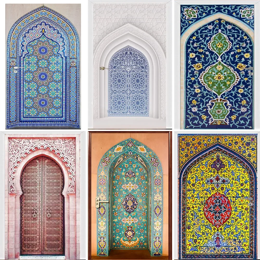 Muslim Arabic Door Sticker Allahu Islamic Wallpaper Living Room Door Decor 3D Decal PVC Self-adhesive Removable Wall Stickers
Muslim Arabic Door Sticker Allahu Islamic Wallpaper Living Room Door Decor 3D Decal PVC Self-adhesive Removable Wall Stickers