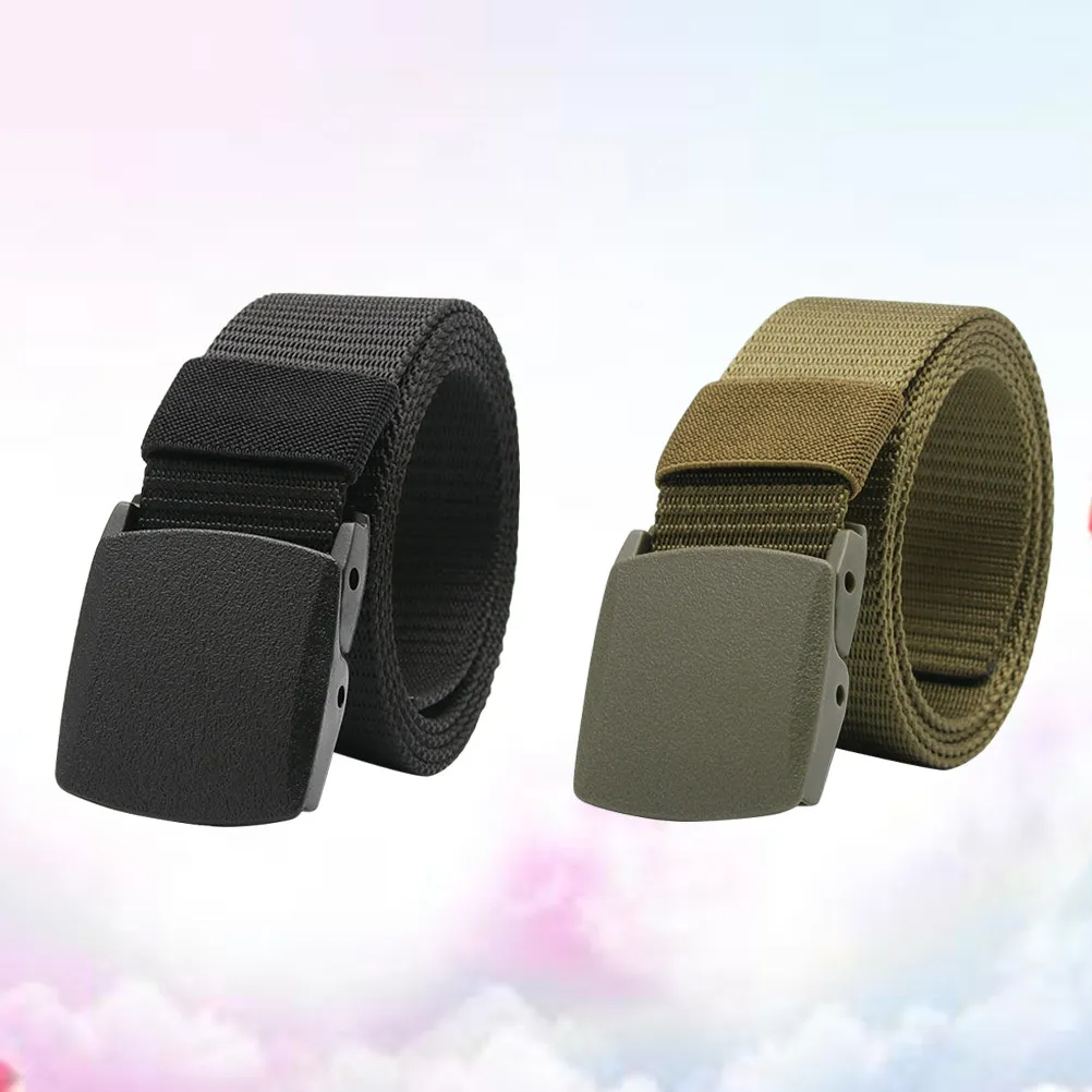 2Pcs Men Waist Belt Canvas Material Premium Adjustable Plastic Buckle Comfortable Breathable Casual Belt for Jeans Slacks Field
2Pcs Men Waist Belt Canvas Material Premium Adjustable Plastic Buckle Comfortable Breathable Casual Belt for Jeans Slacks Field