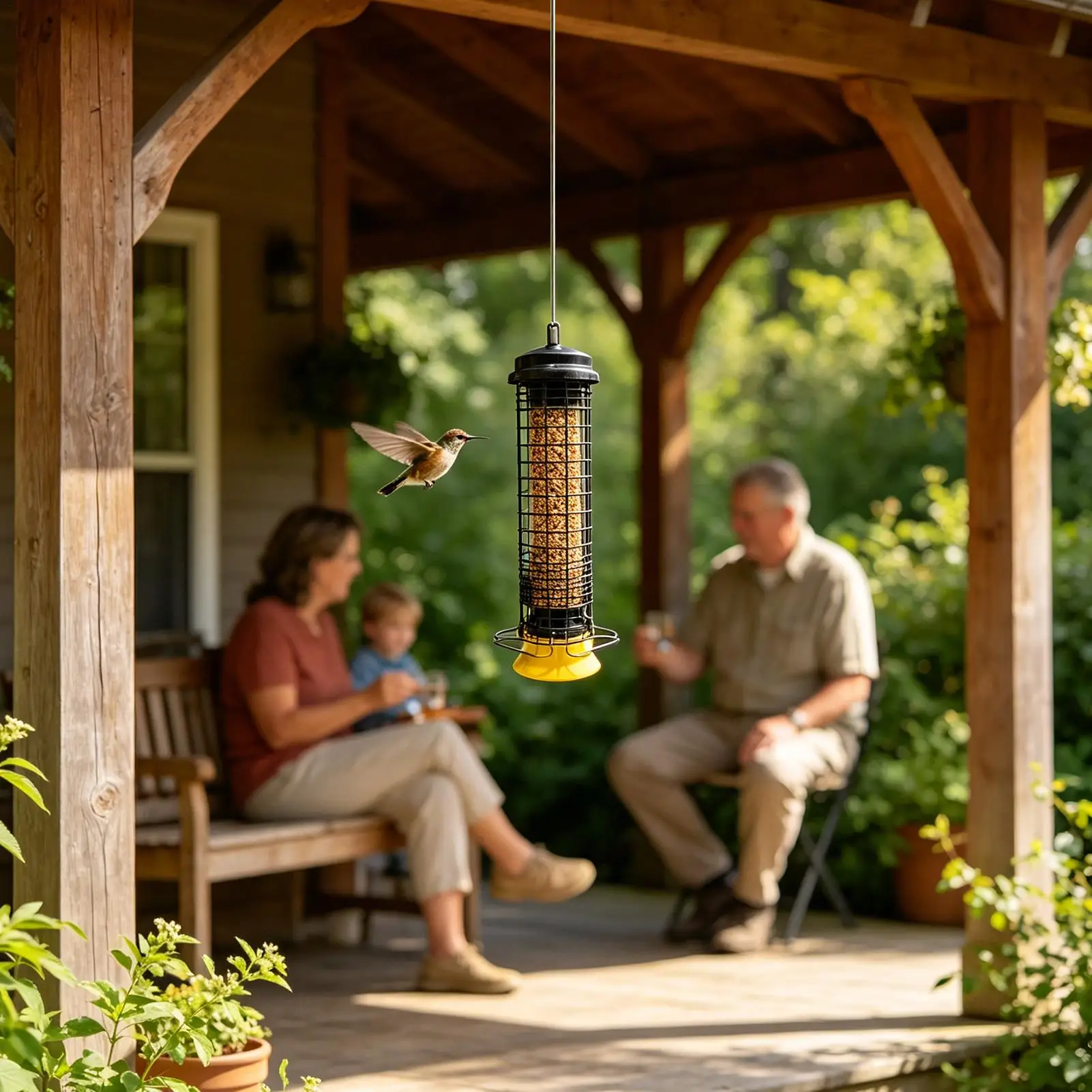 Squirrel Proof Bird Feeders Tube Metal Mesh Feeding Station With Drainage Tube Bird Feeders For Garden Balcony Patio Tree
Squirrel Proof Bird Feeders Tube Metal Mesh Feeding Station With Drainage Tube Bird Feeders For Garden Balcony Patio Tree