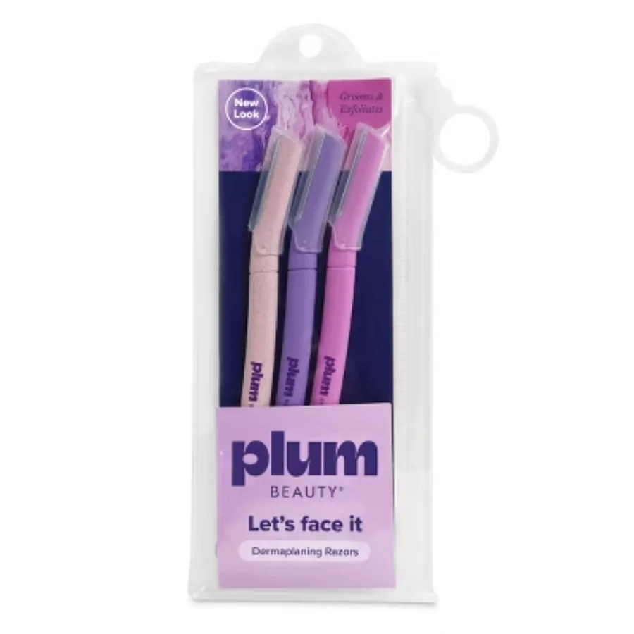 Plum Beauty Dermaplaning Facial Razors - 3pk 
Plum Beauty Dermaplaning Facial Razors - 3pk
