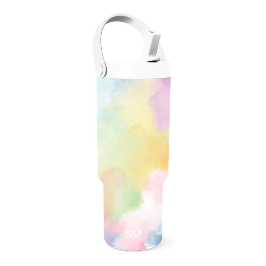24 fl oz Insulated Stainless Steel Trek Pivot Tumbler with Straw Lid and Top Handle Cotton Candy Tie Dye
24 fl oz Insulated Stainless Steel Trek Pivot Tumbler with Straw Lid and Top Handle Cotton Candy Tie Dye