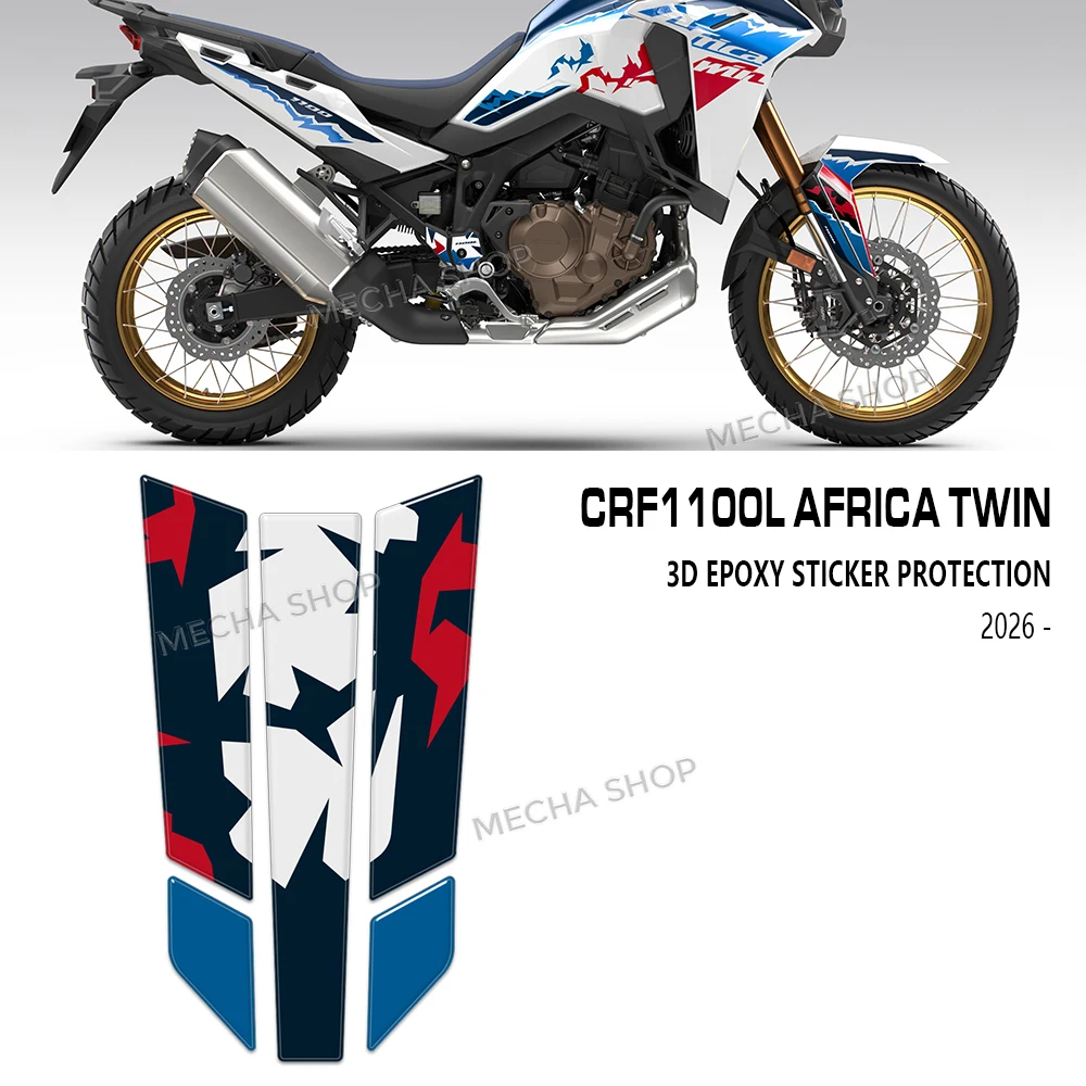 Motorcycle Accessories 3D Resin Decal Kit For CRF1100L Africa Twin 2026 Front Fender Sticker Kit
Motorcycle Accessories 3D Resin Decal Kit For CRF1100L Africa Twin 2026 Front Fender Sticker Kit