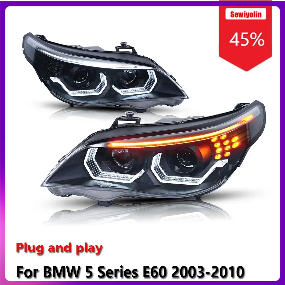 Sewiyolin Car LED Tail Light Assemblies For BMW 5 Series E60 2003-2010 Auto Fog DRL Brake Turn Signal Lamp Plug and Play
Sewiyolin Car LED Tail Light Assemblies For BMW 5 Series E60 2003-2010 Auto Fog DRL Brake Turn Signal Lamp Plug and Play