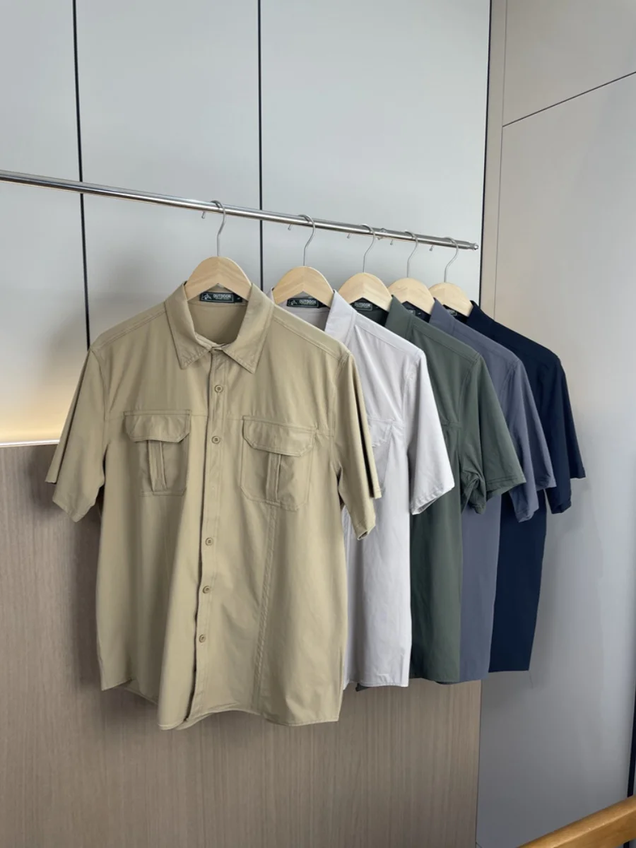 American Retro Men's ort Sve irt Summer Qui Dry Comfortable Casual Workwear Breathable Stand Fit Daily Wear
American Retro Men's ort Sve irt Summer Qui Dry Comfortable Casual Workwear Breathable Stand Fit Daily Wear