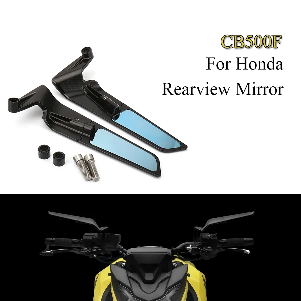 CB500F CB 500F For Honda Rearview Mirror 2021- Rotatable Side Mirror CB 500 F Motorcycle Wing Mirror Sports Winglets Mirror Kits
CB500F CB 500F For Honda Rearview Mirror 2021- Rotatable Side Mirror CB 500 F Motorcycle Wing Mirror Sports Winglets Mirror Kits