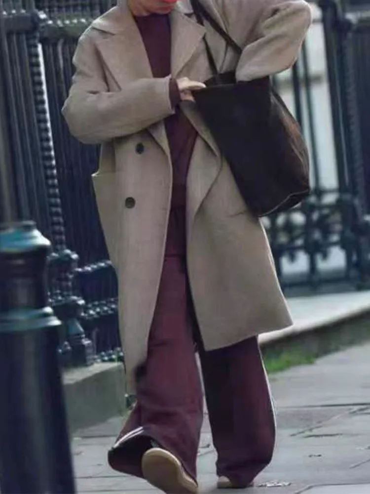 Двустороннее шерстяное пригородное пальто, осень-зима, Новое поступление, винтажный длинный костюм-свеч с воротником средней длины, верхняя одежда
Двустороннее шерстяное пригородное пальто, осень-зима, Новое поступление, винтажный длинный костюм-свеч с воротником средней длины, верхняя одежда