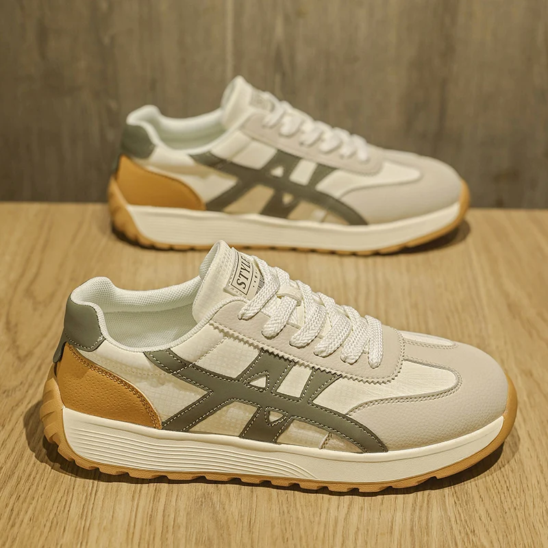 Men's Spring Fashion Casual Shoes Leather Sport Running Shoes Anti-slip Thick Bottom Heightening Genuine Leather Dad Shoes
Men's Spring Fashion Casual Shoes Leather Sport Running Shoes Anti-slip Thick Bottom Heightening Genuine Leather Dad Shoes