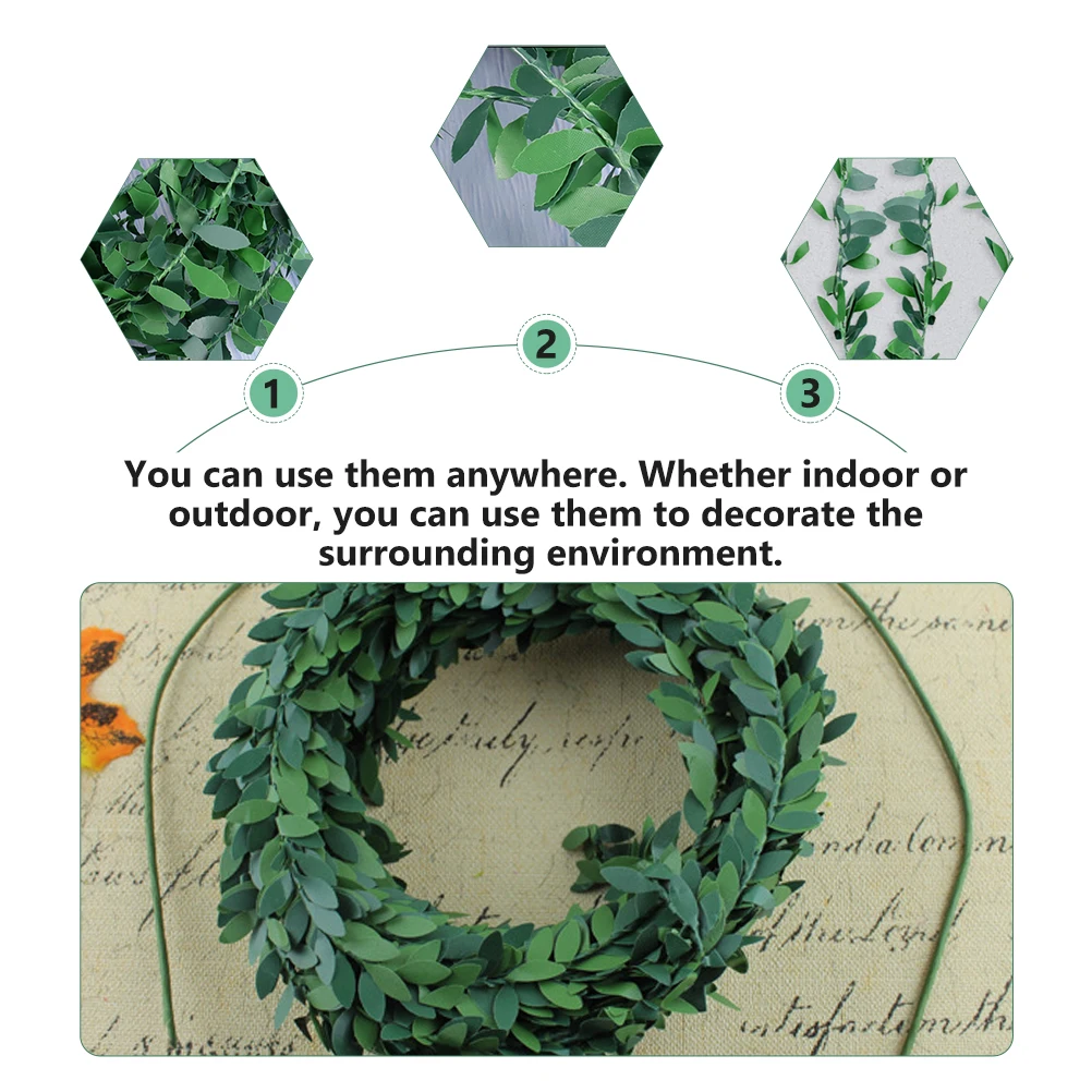 Green Leaf Rattan Artificial Vine Garland Simulation Plant Decor Indoor Outdoor PVC Iron Wire Realistic Family Floral
Green Leaf Rattan Artificial Vine Garland Simulation Plant Decor Indoor Outdoor PVC Iron Wire Realistic Family Floral