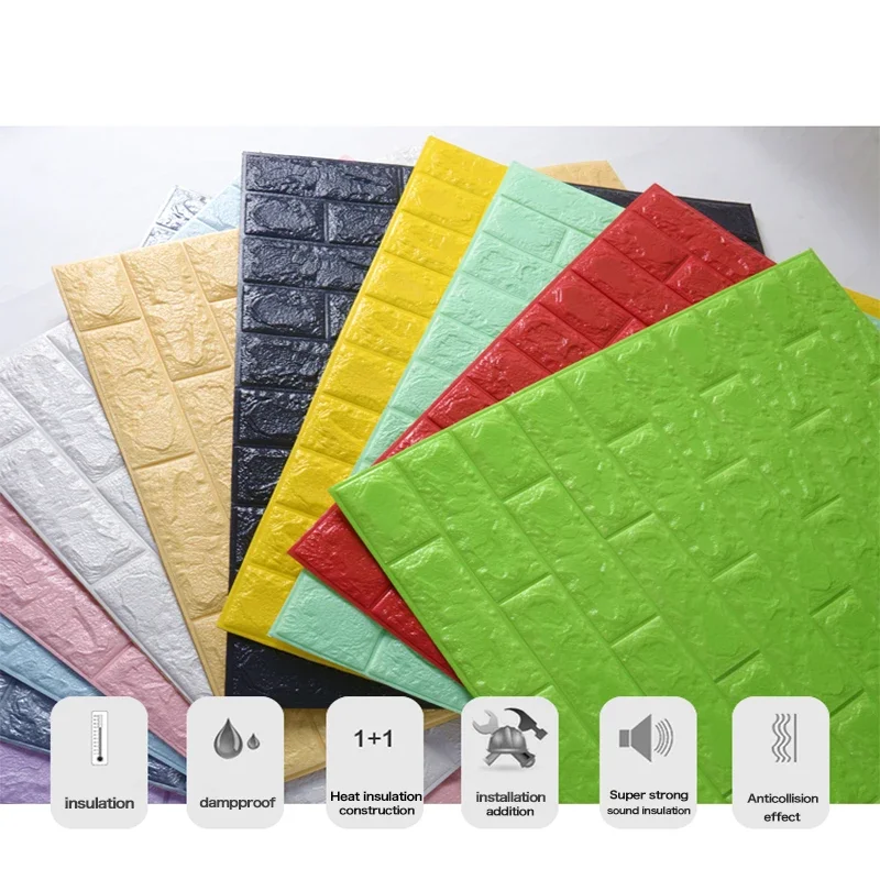 DIY Self-adhesive Waterproof PE Foam Wall Stickers Wallpaper 3D Brick Pattern TV Background Living Room Bedroom Wall Decoration
DIY Self-adhesive Waterproof PE Foam Wall Stickers Wallpaper 3D Brick Pattern TV Background Living Room Bedroom Wall Decoration