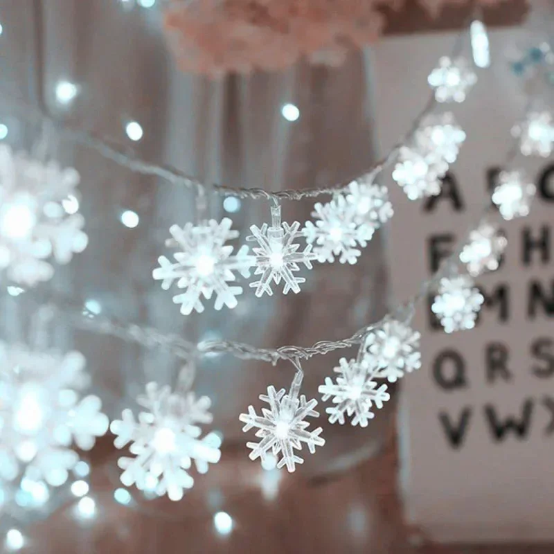 2-10M Snowflake LED String Lights Fairy Lights Led Light Battery-operated Garland New Year Christmas Decorations Noel Navidad
2-10M Snowflake LED String Lights Fairy Lights Led Light Battery-operated Garland New Year Christmas Decorations Noel Navidad