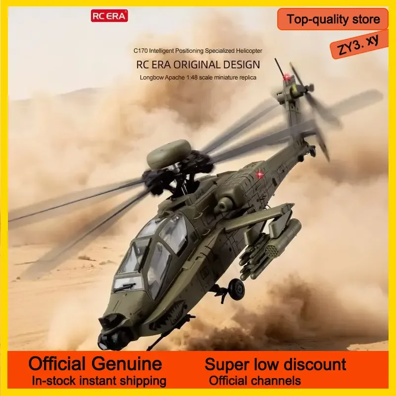 New In Stock RC Era Ah-64d Apache Helicopter C170 6ch Single Rotor No Aileron Smart Stunt RC Aircraft Indoor Outdoor Hobby Model
New In Stock RC Era Ah-64d Apache Helicopter C170 6ch Single Rotor No Aileron Smart Stunt RC Aircraft Indoor Outdoor Hobby Model
