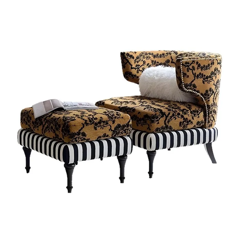 American retro single sofa, wrapping chair, lazy recliner, French medieval living room, small apartment leisure chair
American retro single sofa, wrapping chair, lazy recliner, French medieval living room, small apartment leisure chair