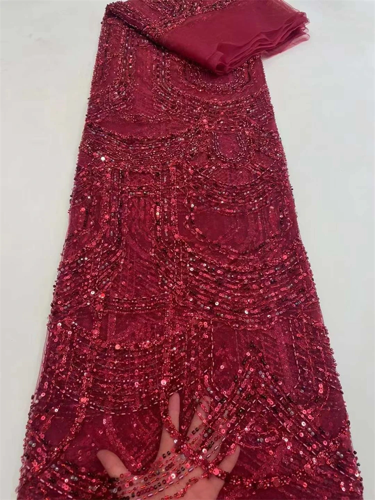 New Latest Africa Embroidered Tulle Net Fabric Luxury Beads High Quality Luxury Sequins Net Lace Evening Party Dress Cw
New Latest Africa Embroidered Tulle Net Fabric Luxury Beads High Quality Luxury Sequins Net Lace Evening Party Dress Cw
