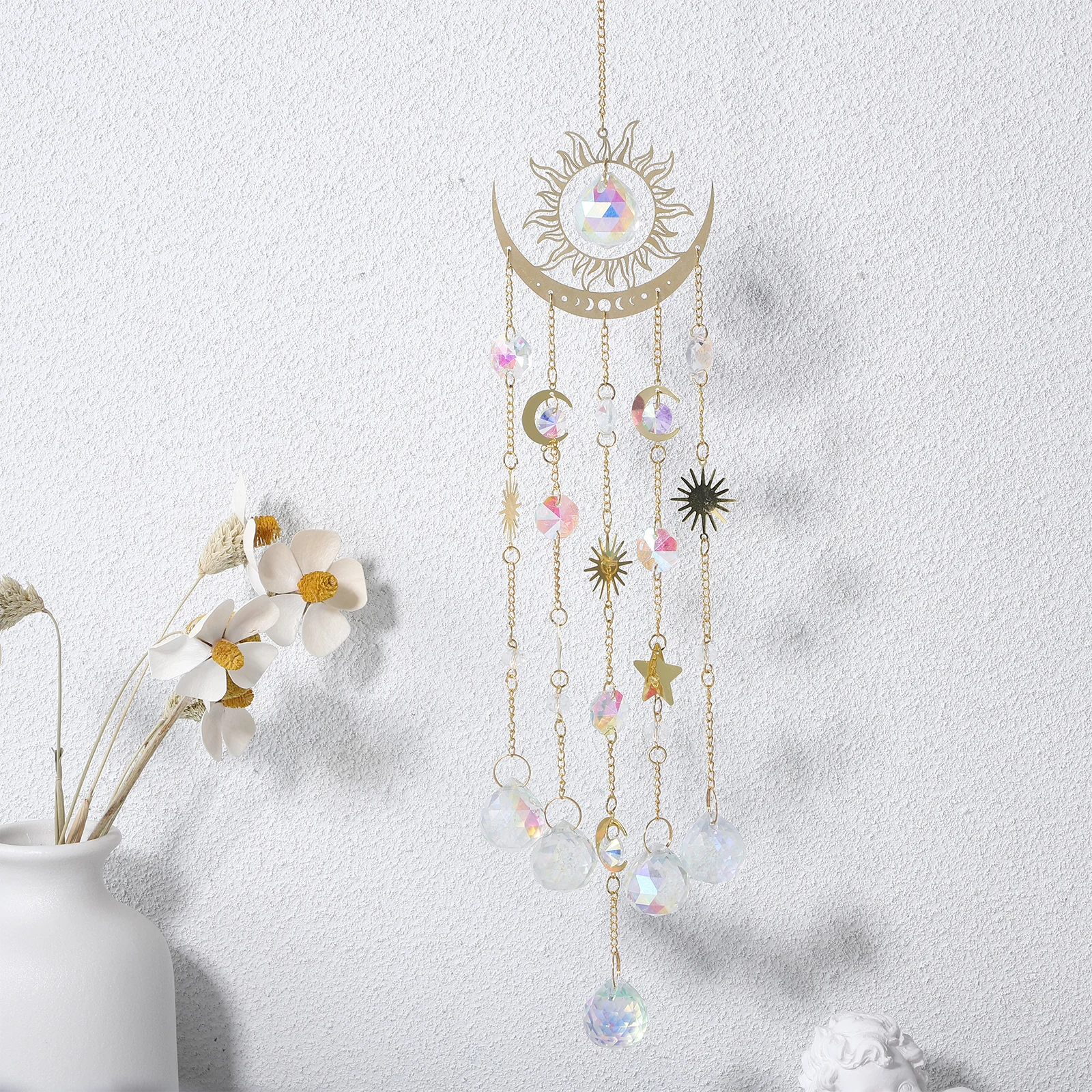 Crystal Wind Chimes Sun Catchers Hanging Decor Pendant Shining Exquisite Good Luck Versatile Outdoor Garden Indoor Window
Crystal Wind Chimes Sun Catchers Hanging Decor Pendant Shining Exquisite Good Luck Versatile Outdoor Garden Indoor Window