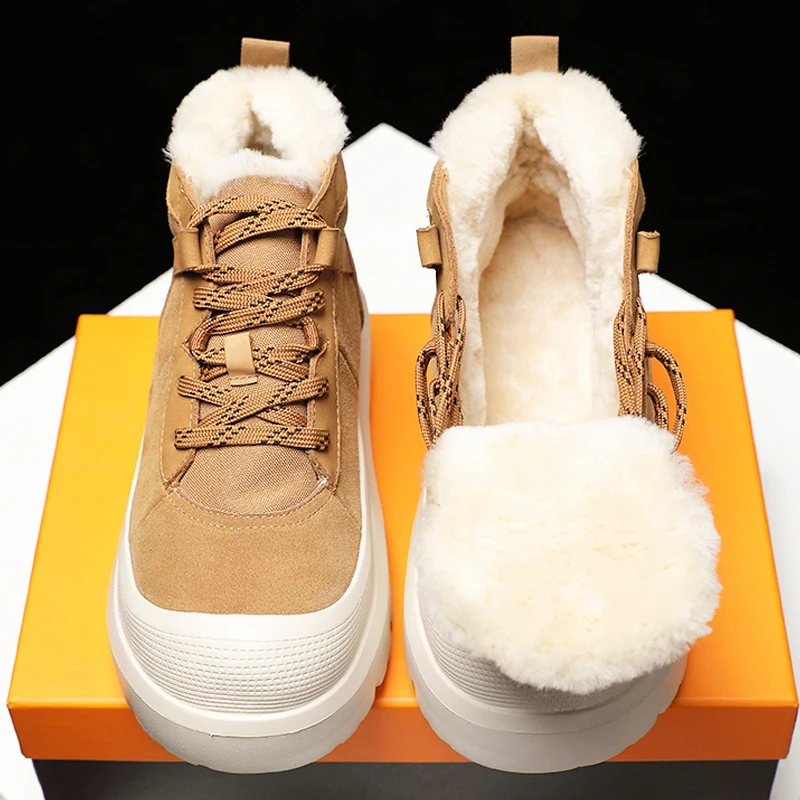 Винтажные модные зимние ботинки из натуральной кожи на меху, мужские зимние зимние ботинки из толстой шерсти, противоскользящие высокие повседневные спортивные хлопковые туфли
Винтажные модные зимние ботинки из натуральной кожи на меху, мужские зимние зимние ботинки из толстой шерсти, противоскользящие высокие повседневные спортивные хлопковые туфли