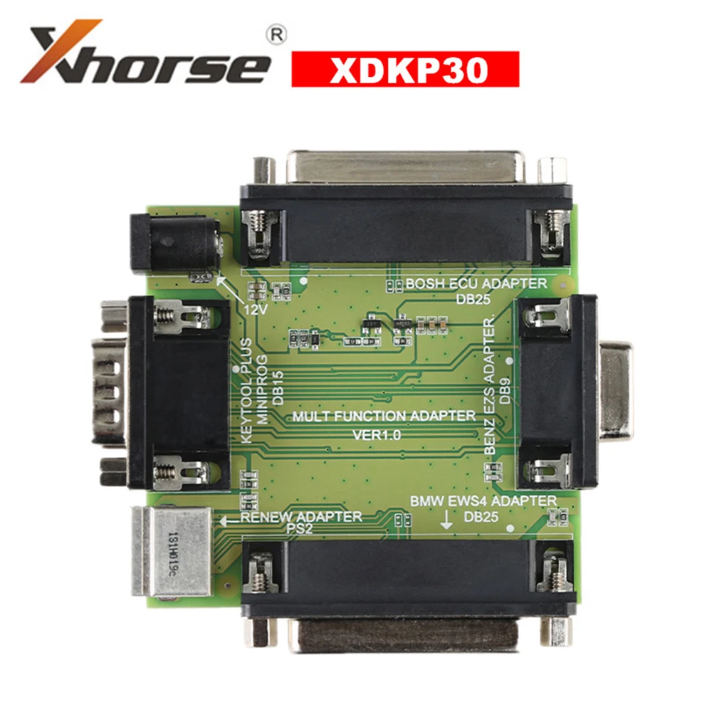 Многофункциональный адаптер Xhorse XDKP30 для BOSH ECU + EZS + EWS4 + Renew 4 в 1 для Mini Prog и VVDI Key Tool Plus Programmer
Многофункциональный адаптер Xhorse XDKP30 для BOSH ECU + EZS + EWS4 + Renew 4 в 1 для Mini Prog и VVDI Key Tool Plus Programmer