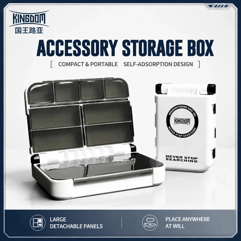 Kingdom Portable Double Sided Fishing Lure Box Fishhook Storage Organizer Fishing Tackle For Outdoor Angling Enthusiasts
Kingdom Portable Double Sided Fishing Lure Box Fishhook Storage Organizer Fishing Tackle For Outdoor Angling Enthusiasts
