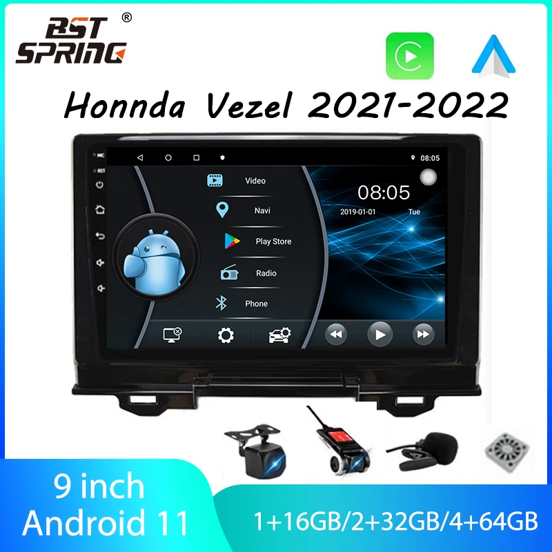 Android 11 Car Stereo Radio for Honda Vezel 2022 Multimedia Video Player Navigation GPS 2 Din 4G WiFi Audio DVD
Android 11 Car Stereo Radio for Honda Vezel 2022 Multimedia Video Player Navigation GPS 2 Din 4G WiFi Audio DVD