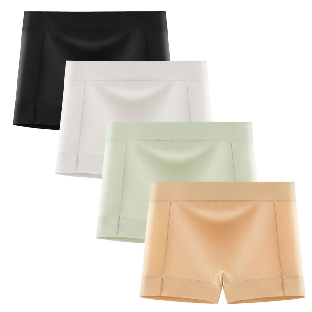 Women Soft Seamless Boyshort Underwear Ladies 4 Pack No Show Invisible Under Dress Nylon Boy Shorts Panties
Women Soft Seamless Boyshort Underwear Ladies 4 Pack No Show Invisible Under Dress Nylon Boy Shorts Panties