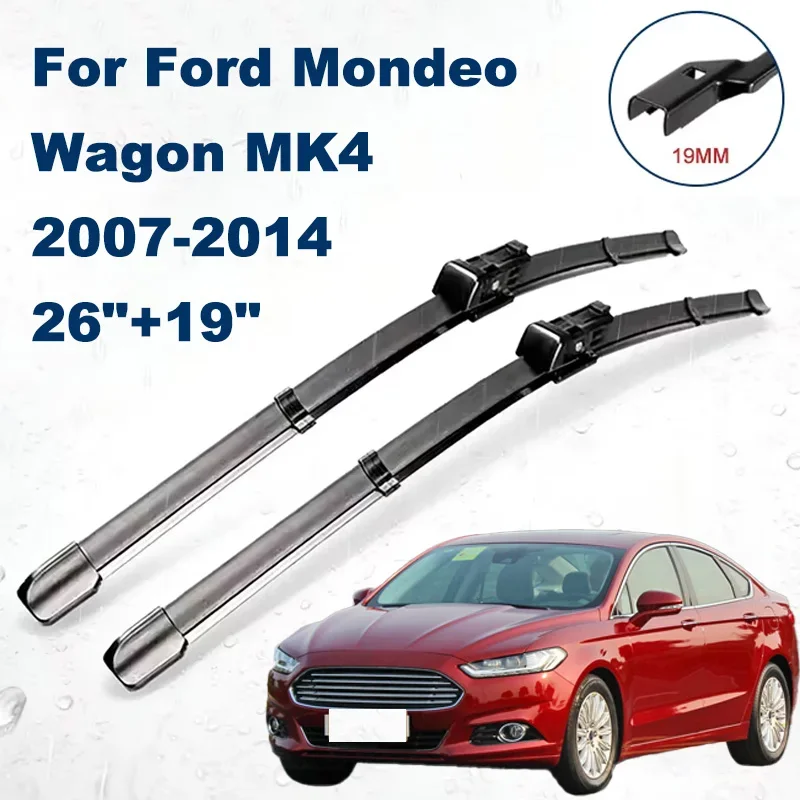 Front Wiper Blades 26"+19" For Ford Mondeo Wagon MK4 2007-2014 - Car Windshield Windscreen Auto Accessories 2008 2009 2010 2011
Front Wiper Blades 26"+19" For Ford Mondeo Wagon MK4 2007-2014 - Car Windshield Windscreen Auto Accessories 2008 2009 2010 2011