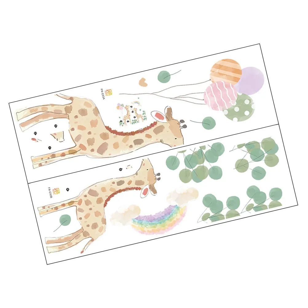 1Set Cartoon Giraffe Wall Sticker Exquisite Detail PVC Wall Decal Removable Home Decoration for Kids Room Kindergarten Interior
1Set Cartoon Giraffe Wall Sticker Exquisite Detail PVC Wall Decal Removable Home Decoration for Kids Room Kindergarten Interior