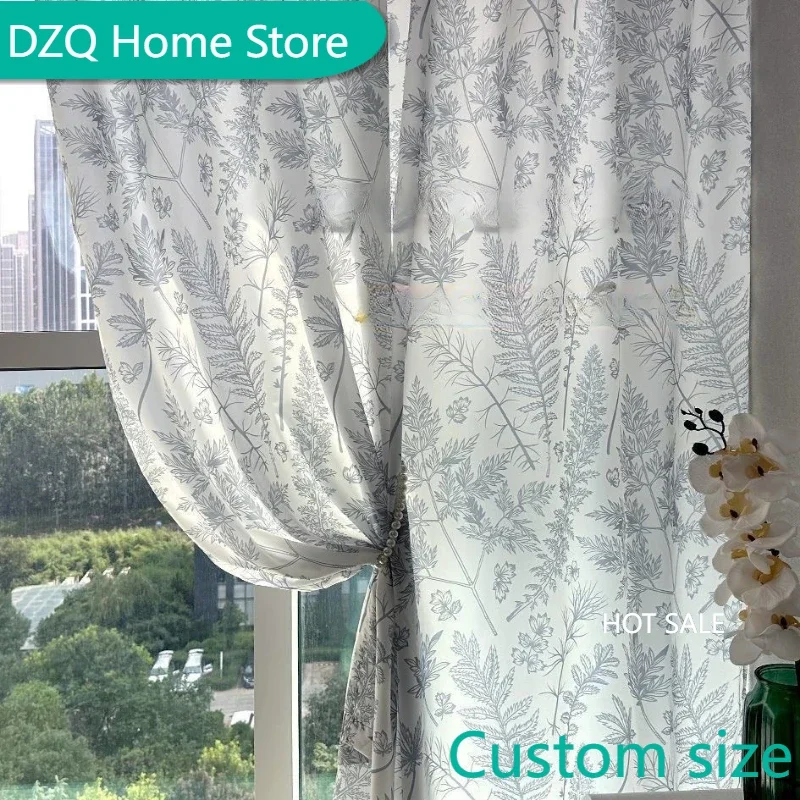 American Retro Blue Printed Window Screen High-precision Transparent Sunshade Thermal Insulation Tulle for bedroom Living Room
American Retro Blue Printed Window Screen High-precision Transparent Sunshade Thermal Insulation Tulle for bedroom Living Room