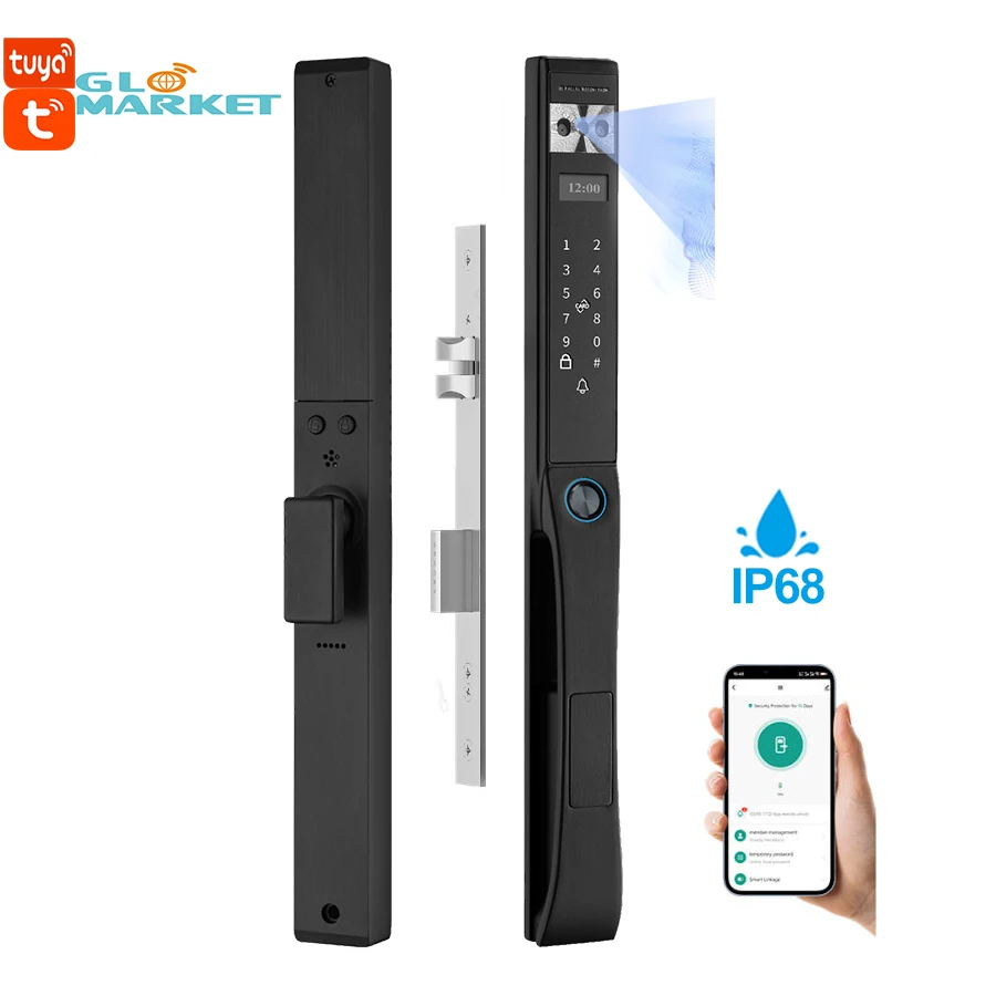 Tuya WiFi 3D Facial Recognition Smart Lock | Waterproof Outdoor Biometric Door Lock With Fingerprint & Facial Unlock
Tuya WiFi 3D Facial Recognition Smart Lock | Waterproof Outdoor Biometric Door Lock With Fingerprint & Facial Unlock