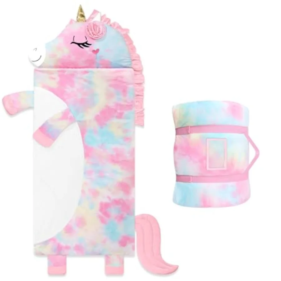 Toddler Nap Mat Sleeping Bag 67''×27'' Extra Large Slumber Bag Thick with Removable Pillow for Girls Boys Soft Plush Roll Up Sl
Toddler Nap Mat Sleeping Bag 67''×27'' Extra Large Slumber Bag Thick with Removable Pillow for Girls Boys Soft Plush Roll Up Sl