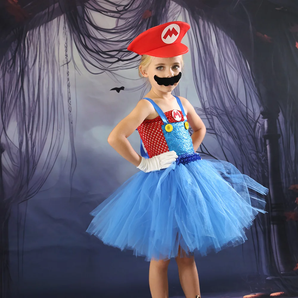 Super Bros Kids Coaplay Costume Tutu Dress Birthday Kids Party Dresses Purim Halloween Girls Fancy Dress Up Baby Clothes Set
Super Bros Kids Coaplay Costume Tutu Dress Birthday Kids Party Dresses Purim Halloween Girls Fancy Dress Up Baby Clothes Set