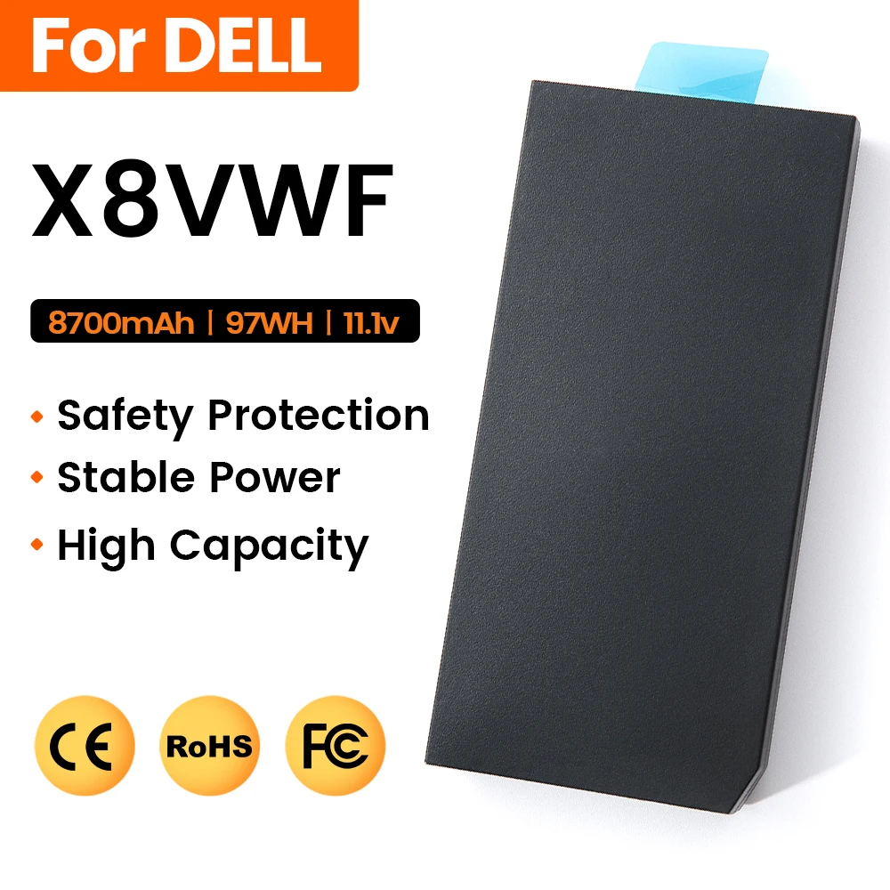 X8VWF CJ2K1 Laptop Battery for Dell Latitude 14 Rugged 5414 5404 E5404 Extreme 7414 7404 E7404 Series Notebook VCWGN YGV51 4XKN5
X8VWF CJ2K1 Laptop Battery for Dell Latitude 14 Rugged 5414 5404 E5404 Extreme 7414 7404 E7404 Series Notebook VCWGN YGV51 4XKN5