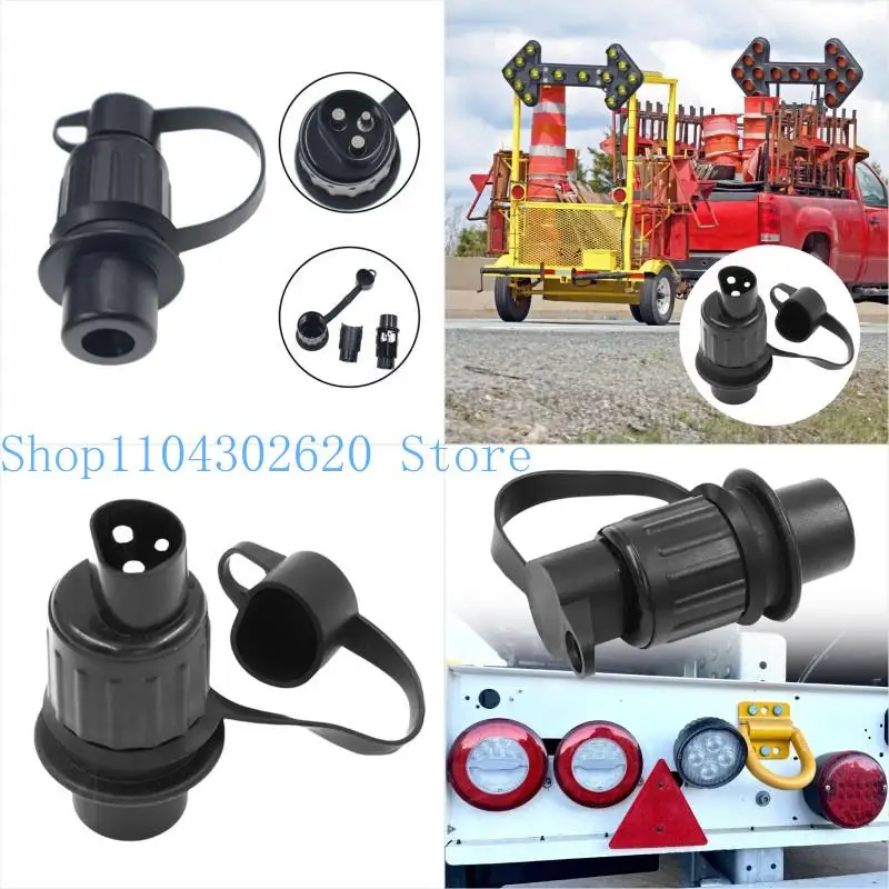 02DE 3 Pin Trailer Plug with Waterproof Seal 12V Trailer Plug Connector for Truck
02DE 3 Pin Trailer Plug with Waterproof Seal 12V Trailer Plug Connector for Truck