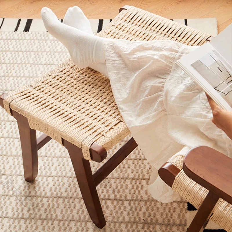 Nordic Modern Foot Seat, Solid Wood Rope Weaving Shoe Bench Multi Functional, Bed End Stool, Stable Load Bearing Hallway Ottoma
Nordic Modern Foot Seat, Solid Wood Rope Weaving Shoe Bench Multi Functional, Bed End Stool, Stable Load Bearing Hallway Ottoma