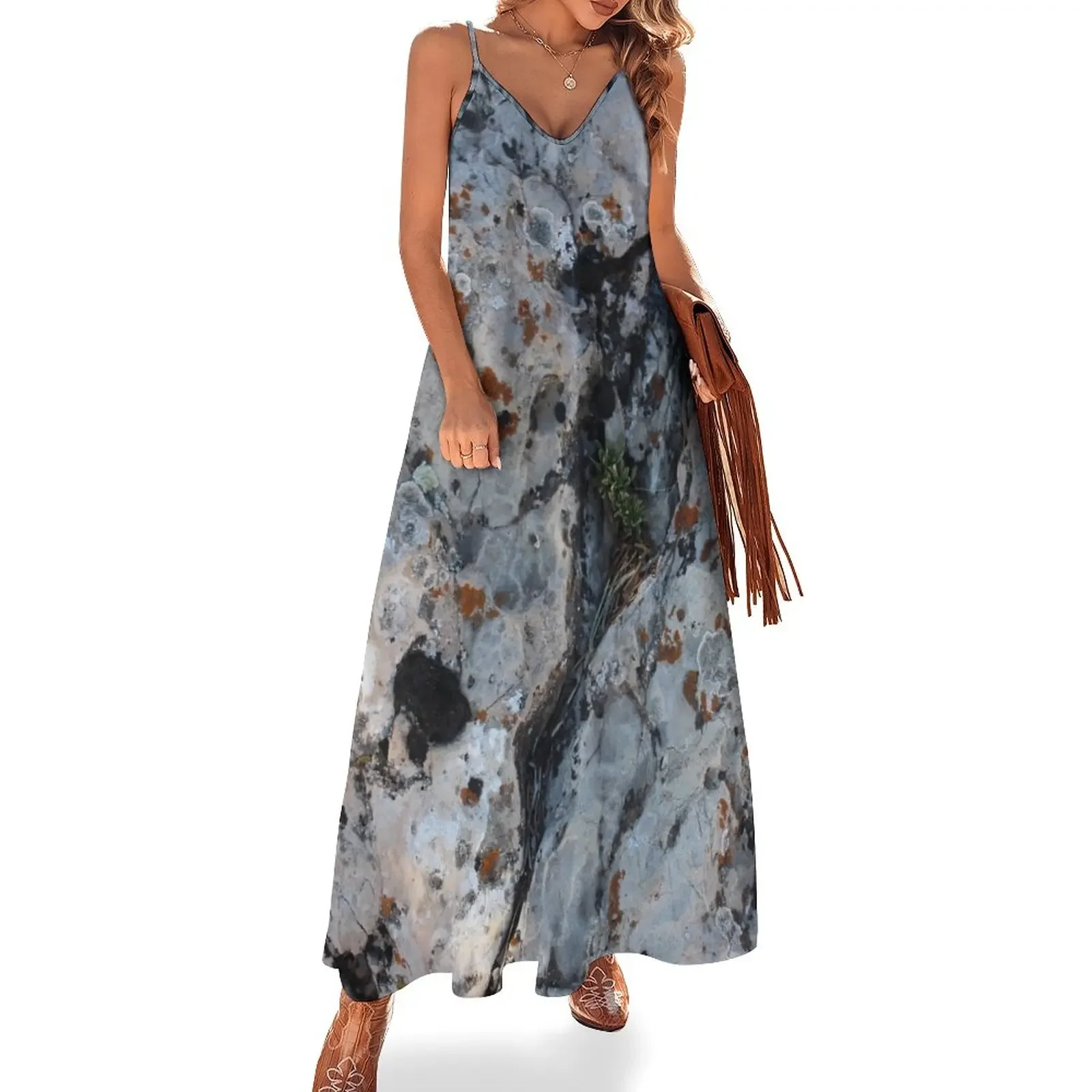 Orange Lichen on Salt and Pepper Rock 2 Sleeveless Dress sexy dress for women women clothes Dress
Orange Lichen on Salt and Pepper Rock 2 Sleeveless Dress sexy dress for women women clothes Dress