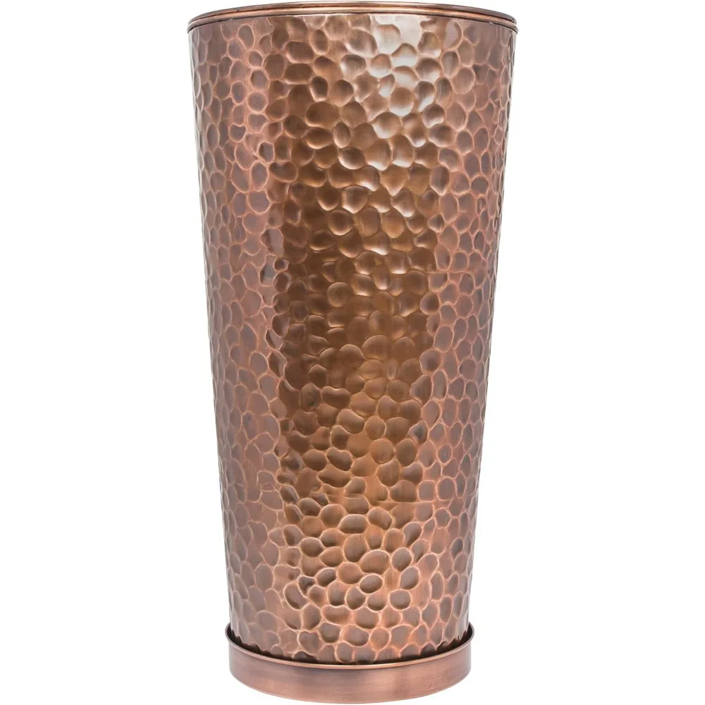 H Potter Large Outdoor Planter Tall Planter with Tray Indoor Copper Flower Pot Decorative Weather Resistant Garden Urn Deck Pati
H Potter Large Outdoor Planter Tall Planter with Tray Indoor Copper Flower Pot Decorative Weather Resistant Garden Urn Deck Pati
